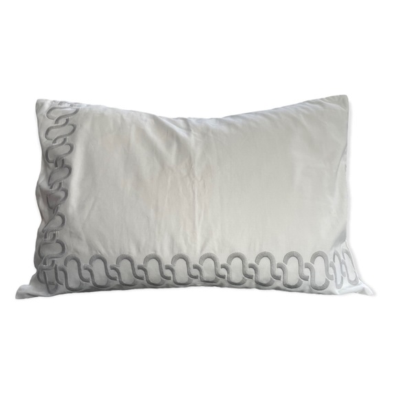Serena & Lily Lumbar Pillow Cover Savoy Collection in Fog